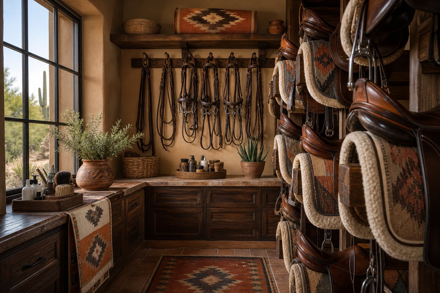 The Southwest tack room